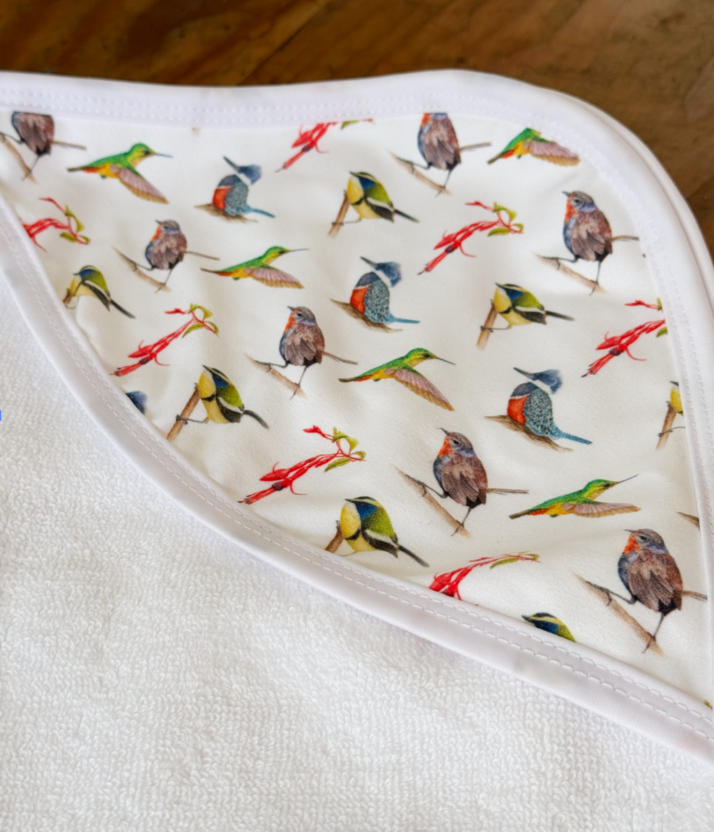 TOALLA BEBE AVES Y CHILCO
