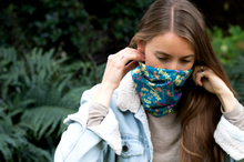 Cargar imagen en el visor de la galería, BANDANA FLORES VERDE