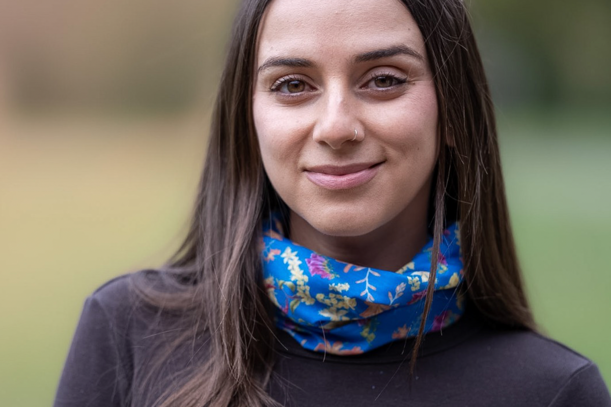 BANDANA FLORES CELESTE
