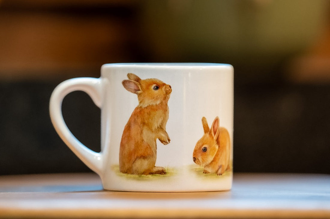 TAZA CAFÉ CONEJITOS