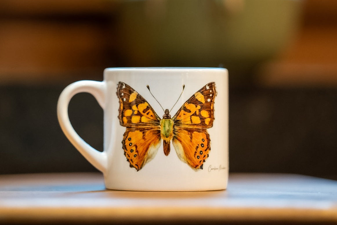 TAZA MARIPOSA COLORADA