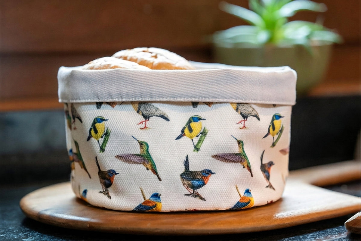 Panera de tela Aves